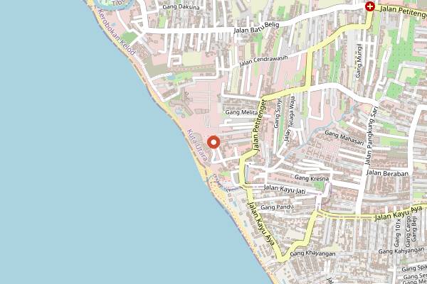 Map showing Mrs Sippy in Bali