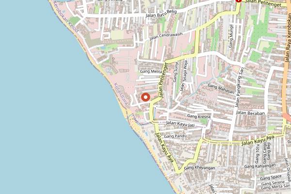 Map showing Biku in Bali
