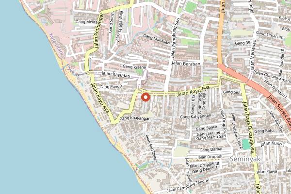 Map showing Revolver Espresso in Bali
