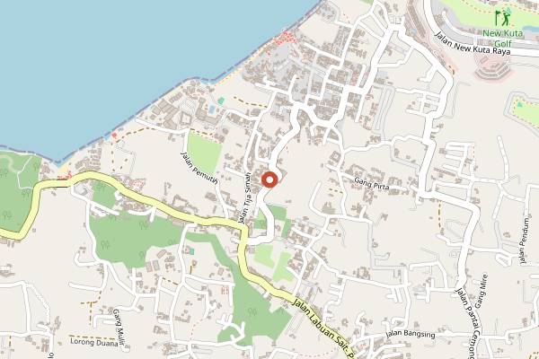 Map showing DiVino in Bali