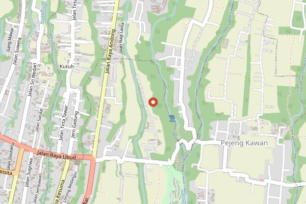Map showing Periuk Bali Cooking Class in Bali
