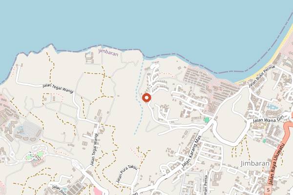Map showing Rumari in Bali