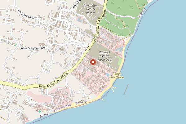Map showing L'Atelier by Cyril Kongo in Bali
