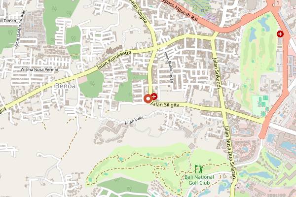 Map showing Art Cafe Bumbu Bali in Bali