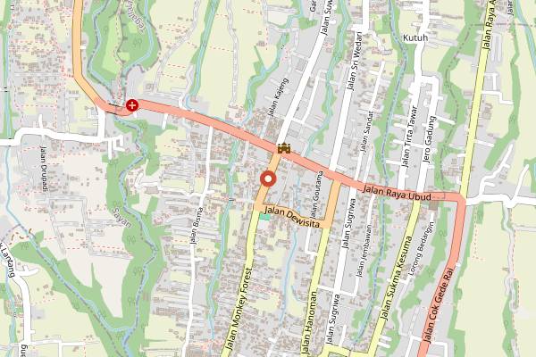 Map showing Belle Wine Bar & Grazing Boards in Bali