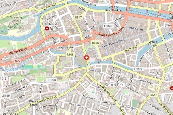 Map showing An Spailpin Fanach in Cork