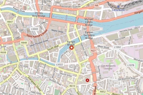 Map showing L'Atitude 51 in Cork
