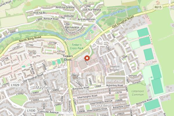 Map showing Velo Coffee Roasters in Cork
