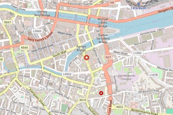 Map showing Cork and Kerry Food Festival in Cork