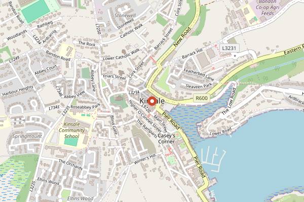 Map showing Kinsale Good Food Circle Events in Cork