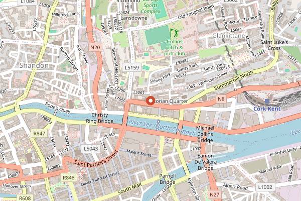 Map showing Cask in Cork