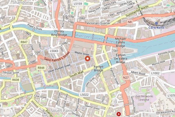 Map showing Goldie in Cork