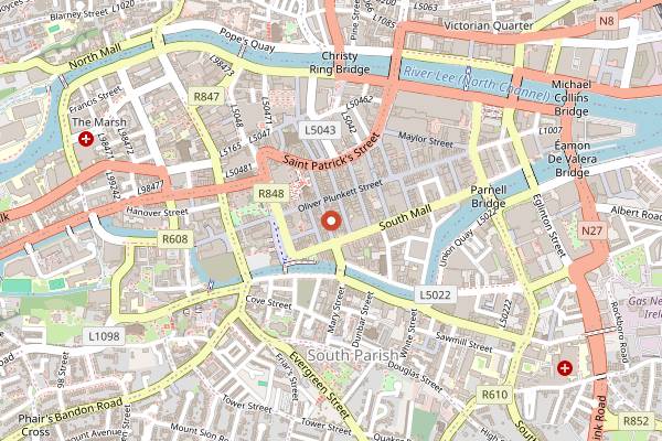 Map showing Nash 19 in Cork