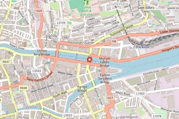 Map showing Boru Coffee Shop in Cork