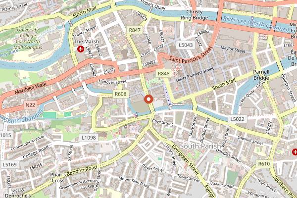 Map showing An Spailpin Fanach in Cork