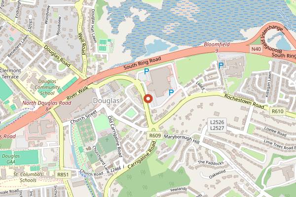 Map showing Douglas Farmers Market in Cork