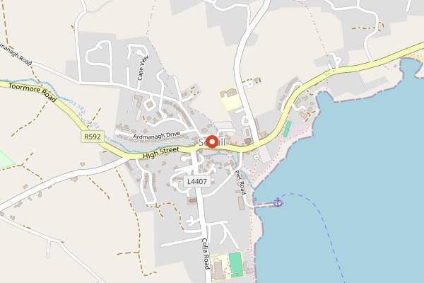 Map showing Schull Country Market in Cork