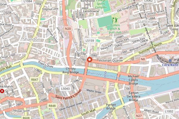 Map showing The Spice Route in Cork