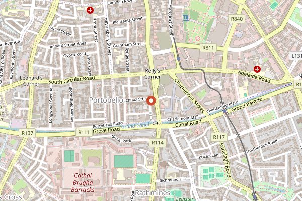 Map showing The Bretzel Bakery in Dublin