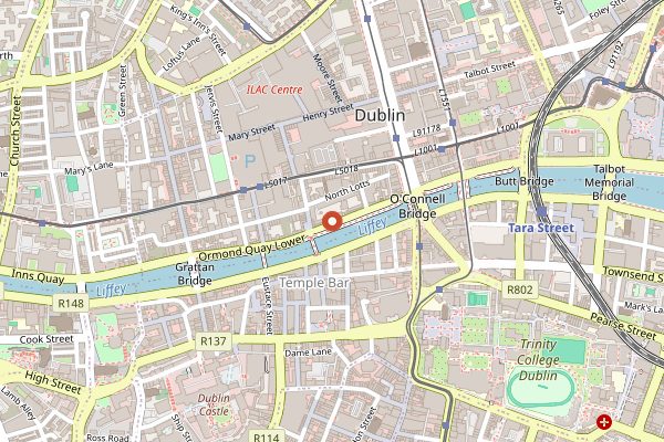Map showing The Bakehouse in Dublin