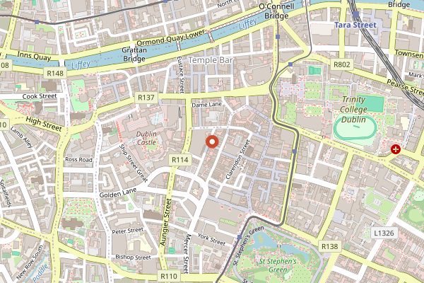 Map showing Blazing Salads in Dublin