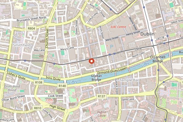 Map showing Brother Hubbard North in Dublin