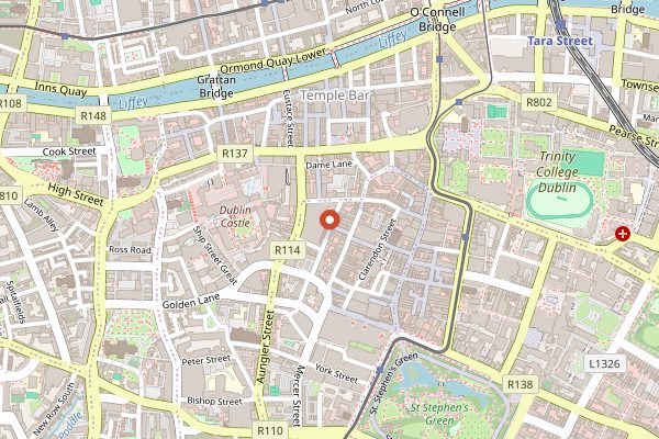 Map showing Kaph in Dublin