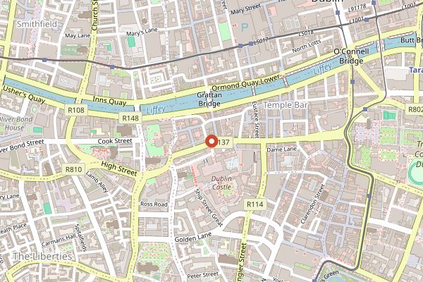 Map showing Queen of Tarts in Dublin