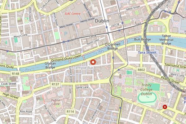 Map showing Twist Bakery in Dublin
