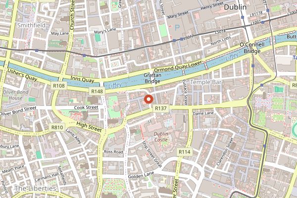 Map showing Sano Pizza in Dublin