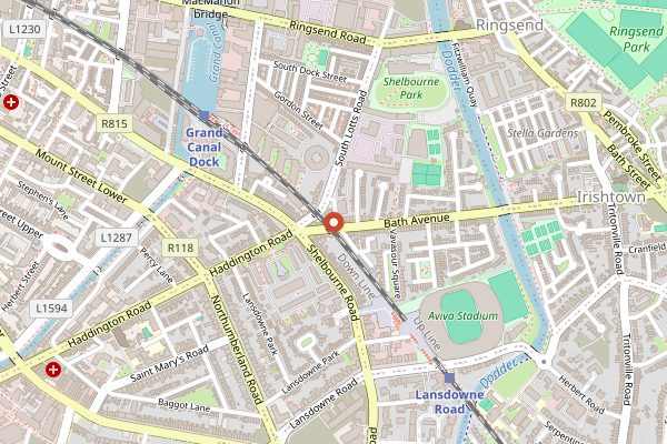 Map showing The Old Spot in Dublin