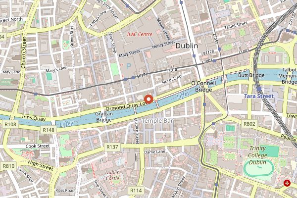 Map showing Yamamori Sushi in Dublin