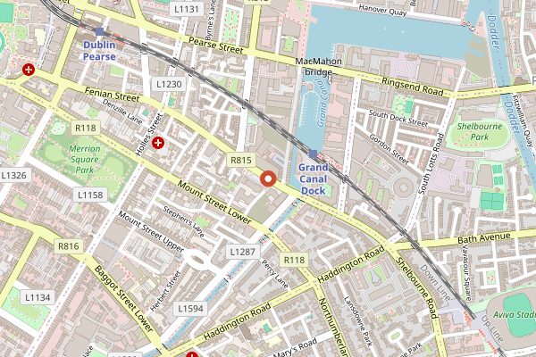 Map showing 3fe in Dublin