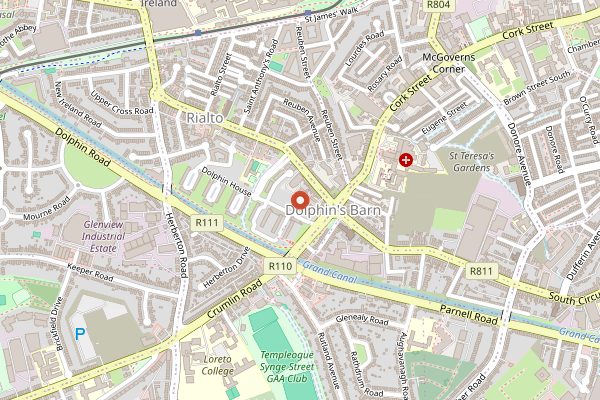 Map showing Imbibe Coffee Roasters in Dublin