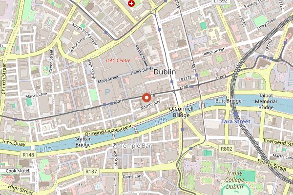 Map showing Vice Coffee Inc in Dublin