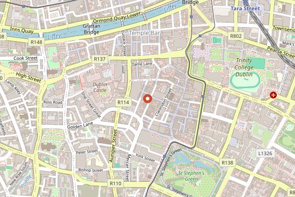 Map showing Cooks Academy in Dublin