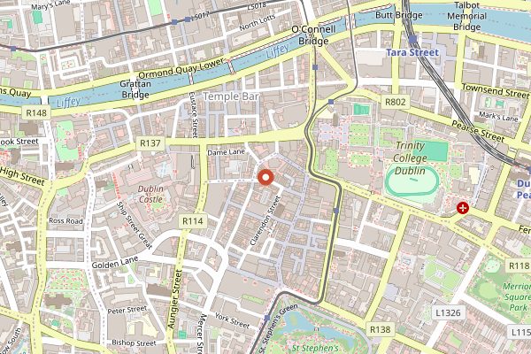 Map showing Cornucopia in Dublin