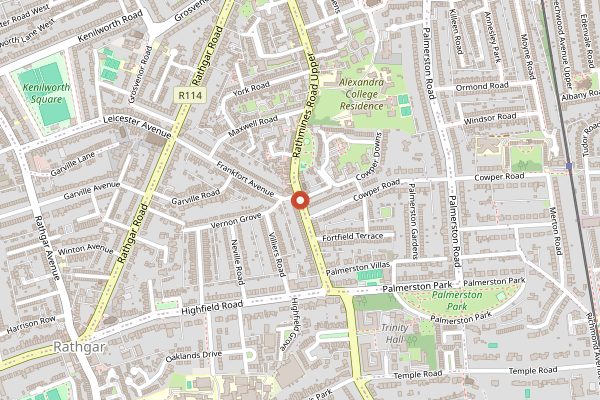 Map showing Deli 613 in Dublin