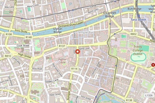 Map showing Shalimar in Dublin