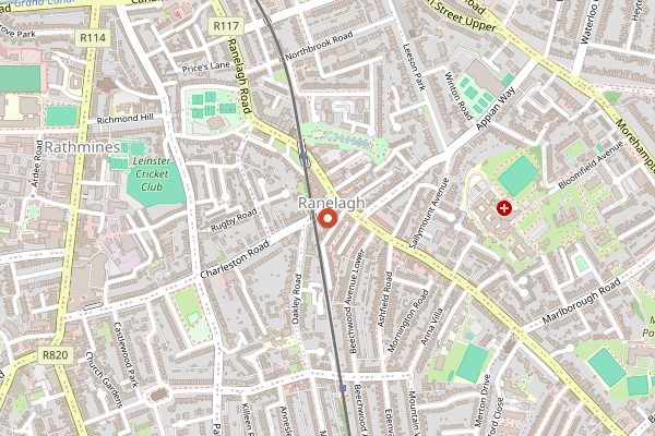 Map showing The Hopsack in Dublin