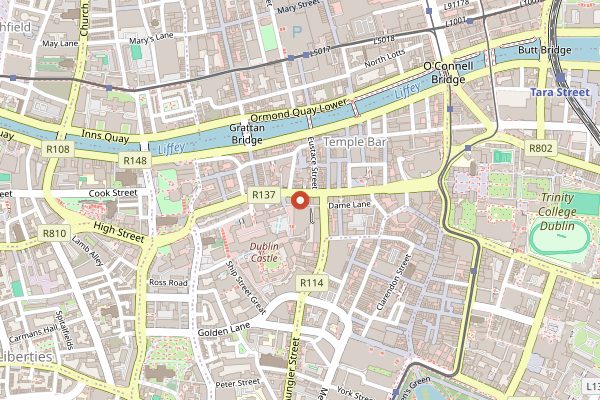 Map showing Umi Falafel in Dublin