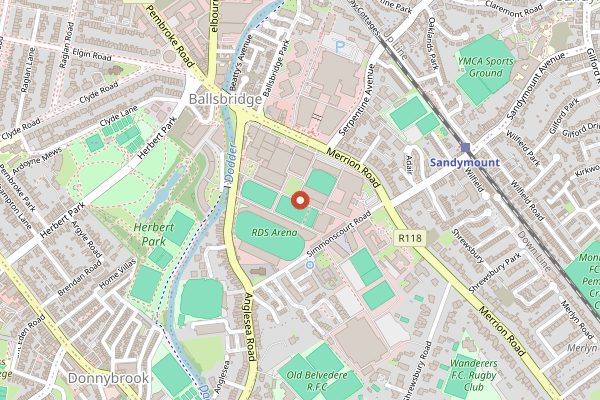 Map showing Whiskey Live Dublin in Dublin