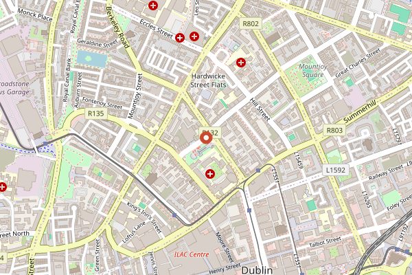 Map showing Chapter One by Mickael Viljanen in Dublin