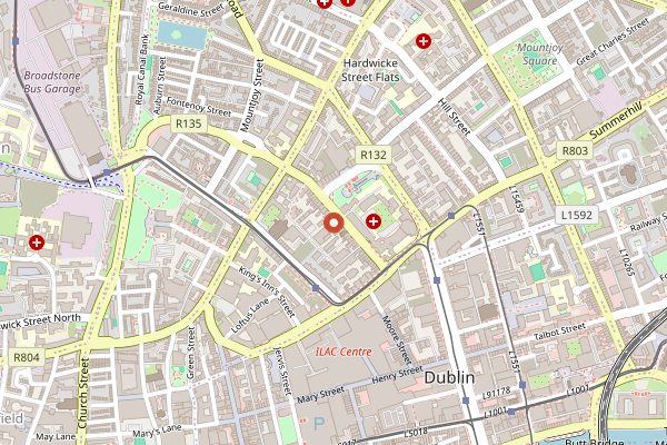 Map showing Mr Fox in Dublin