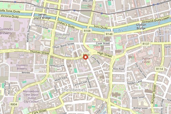 Map showing Variety Jones in Dublin
