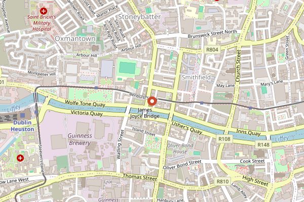 Map showing Fish Shop Benburb in Dublin