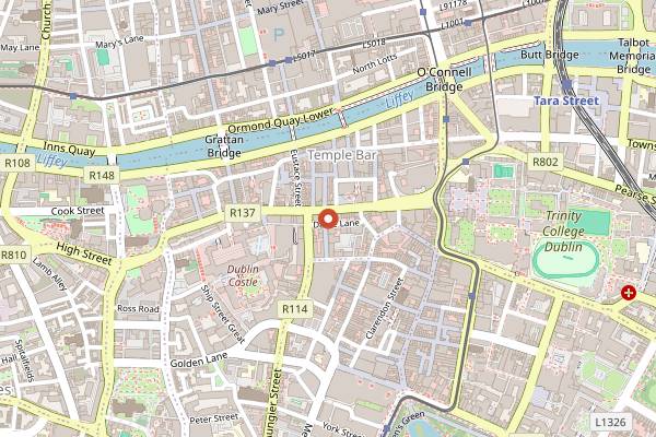 Map showing Reyna in Dublin