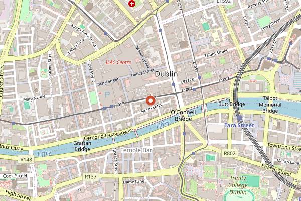 Map showing Index Dublin in Dublin
