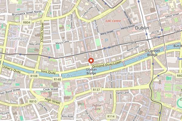 Map showing Pantibar in Dublin