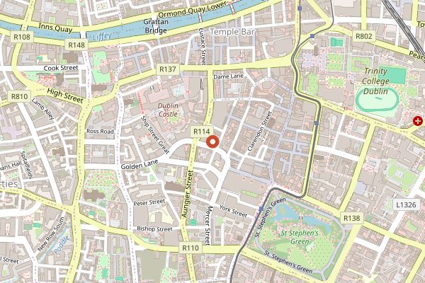Map showing Amy Austin in Dublin